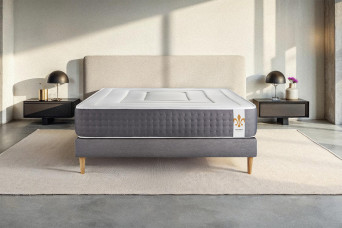 Matelas 200x200 cm Ressorts ensachés et Mémoire de forme - Vingt-Six