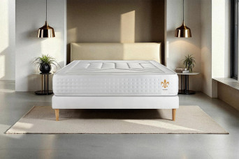 Matelas 140x190 cm Ressorts ensachés et Mémoire de forme - Vingt-Quatre